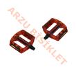 MTB PEDAL BİLYALI [ŞEFFAF]  [110MM-100MM] - KIRMIZI