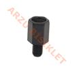 AYNA ADAPTÖRÜ [10 ADET] [ÜST 10mm DÜZ DİŞ - ALT 10mm DÜZ DİŞ] [SİYAH]
