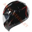 VRT - ÇENE AÇILIR VİZÖRLÜ KASK [MB808] [SİYAH - KIRMIZI] [S]