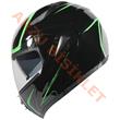 VRT - ÇENE AÇILIR VİZÖRLÜ KASK [MB808] [SİYAH - YEŞİL] [M]