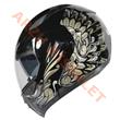 VRT - ÇENE AÇILIR VİZÖRLÜ KASK [MB808] [SİYAH - GOLD] [S]