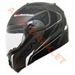 BEON- ÇENE AÇILIR VİZÖRLÜ KASK [B700] [SİYAH - GRİ - BEYAZ] [AIR TEK] [S]