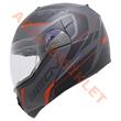 BEON- ÇENE AÇILIR VİZÖRLÜ KASK [B700] [SİYAH - KIRMIZI] [AIR TEK] [S]