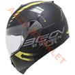 BEON- ÇENE AÇILIR VİZÖRLÜ KASK [B700] [SİYAH - SARI] [VERTİGO] [XL]