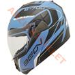 BEON- ÇENE AÇILIR VİZÖRLÜ KASK [B700] [MAVİ - SİYAH] [AIR TEK] [S]