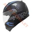 BEON- ÇENE AÇILIR VİZÖRLÜ KASK [B700] [SİYAH - MAVİ] [VERTİGO] [XL]