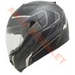 BEON- ÇENE AÇILIR VİZÖRLÜ KASK [B700] [SİYAH - KREM] [AIR TEK] [S]